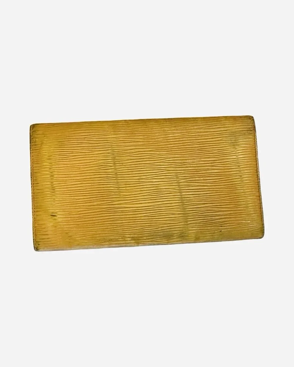 Louis Vuitton Yellow Epi Leather Sarah Long Wallet With Purple Interior